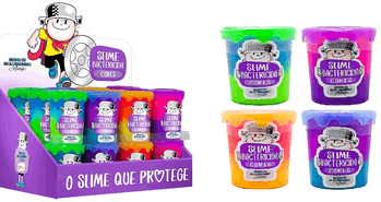 3659 SLIME MENINO MALUQUINHO BAC POTE 180G 1X24 CORES
