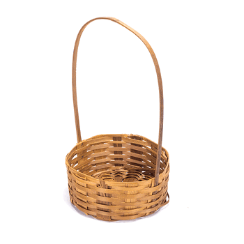 2074 CESTA VIOLETA DE BAMBU