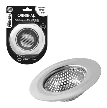 SL0733 RALINHO DE INOX MD 7,2CM PREMIUM