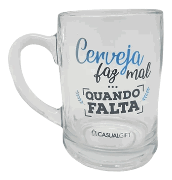 CSC009 CANECA CHOPP CERVEJA FAZ MAL 400ML