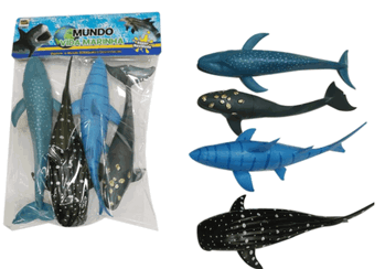 TK-AB2584 ANIMAL DE PLASTICO INJETADO C/4 PCS