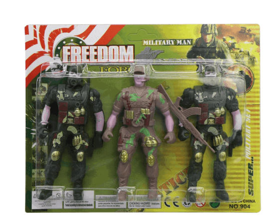 TK-1179 BONECO DE PLASTICO C/3PCS