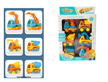 TK-AB2529 CAMINHAO DE PLASTICO C/MOTOR A FRICCAO C/6