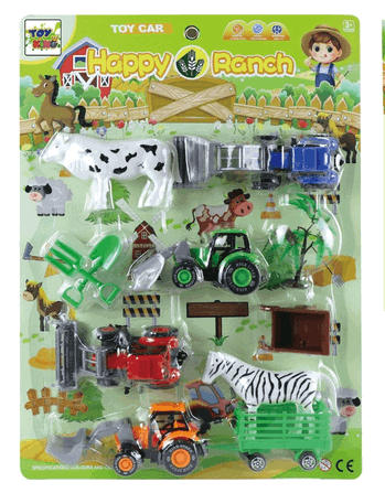 TK-2405 CONJUNTO C/4 TRATORES DE PLASTICO