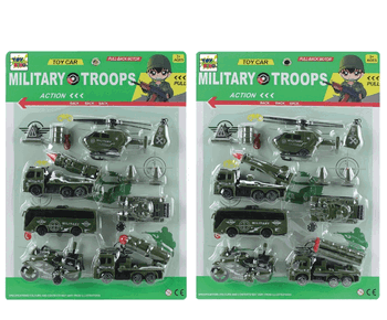 TK-2403 CONJUNTO C/10 VEICULOS MILITAR DE PLASTICO