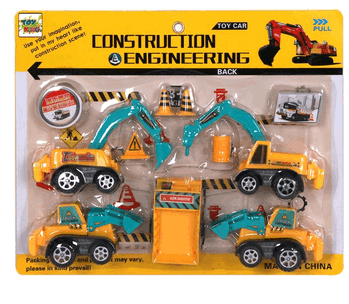 TK-2080 CONJUNTO C/4 CARRINHOS DE PLASTICO A FRICCAO