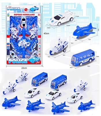 TK-1672 CONJUNTO C/12 CARRINHOS DE PLASTICO A FRICCAO