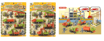 TK-AB2468 CONJUNTO VEICULOS DE PLASTICO A FRICCAO