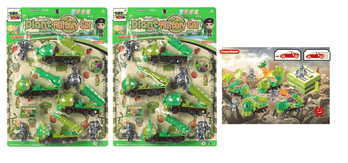 TK-AB2466 CONJUNTO VEICULOS DE PLASTICO A FRICCAO