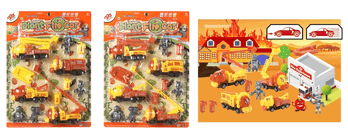 TK-AB2467 CONJUNTO VEICULOS DE PLASTICO A FRICCAO