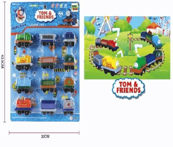 TK-2079 CONJUNTO C/4 CARRINHOS DE PLASTICO A FRICCAO