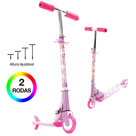 R2958 PATINETE 2 RODAS MENINA BRANCO/TIFFANY