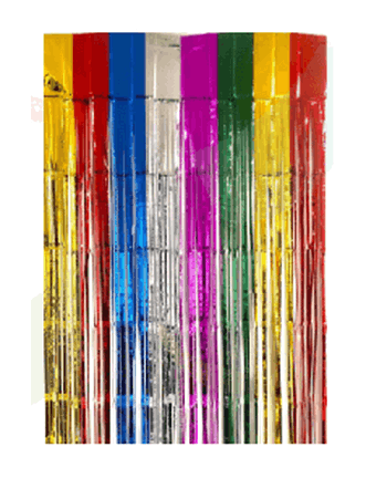 CP9195-10A CORTINA METALIZADA MULTICOLORIDA 2X1M