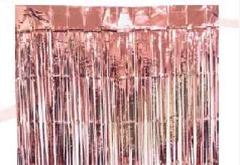 MOD-601 CORTINA METALIZADA ROSE GOLD 1,5X1M
