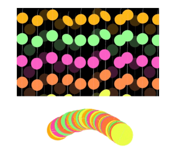 MOD-634 ENFEITE EM PAPEL NEON