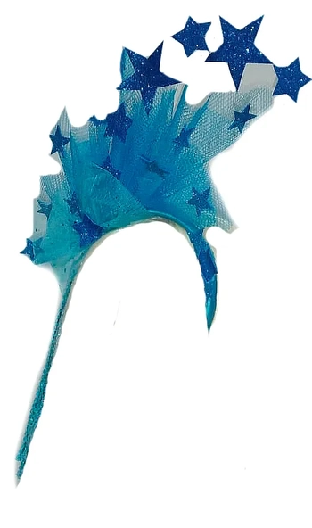 01 TIARA ESTRELAS AZUL