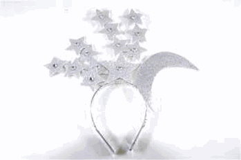 08 TIARA BRANCA ESTRELA/LUA