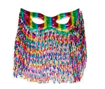 57655 MASCARA TIAZINHA C/CORTINA COLORIDO