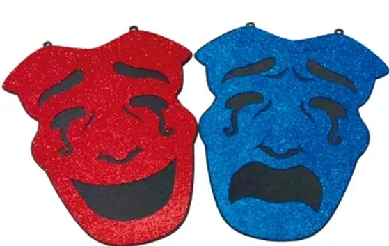 MTG MASCARA TEATRO C/ GLITTER C/2