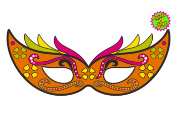 731 PAINEL MASCARA NEON GIGANTE