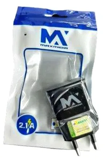 MAX-CAR138 CARREGADOR DE PAREDE COM SAIDA USB