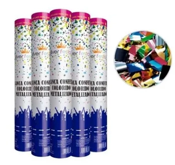 LCP003 LANCA CONFETE COLORIDO METALIZADO 30CM