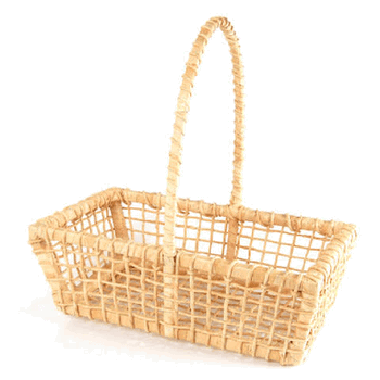 17 CESTA VOVO PALHA 32X20CM