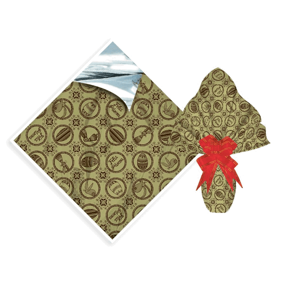 SACO EXPRESS PASCOA DELUXE OURO RICO 35X35CM C/25