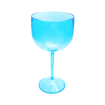 TACA GIN CRISTAL AZUL BEBE