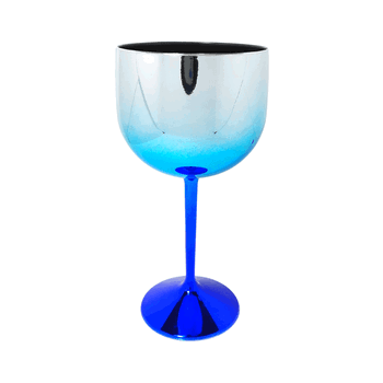 TACA GIN DEGRADE AZUL METALIZADA
