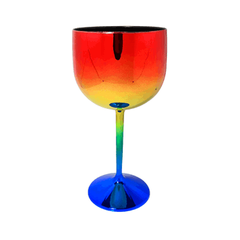 TACA GIN METALIZADA ARCO IRIS