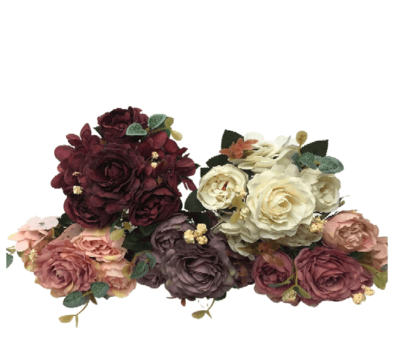 BK-0106 BUQUE DE ROSA E PEONIA