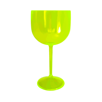 TACA GIN SOLIDA LARANJA NEON