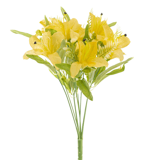 245AM BUQUE LIRIO X9 FLORES COM 40CM