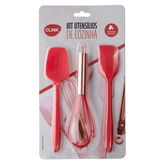 CK5180 KIT UTENSILIOS SILICONE FERRO