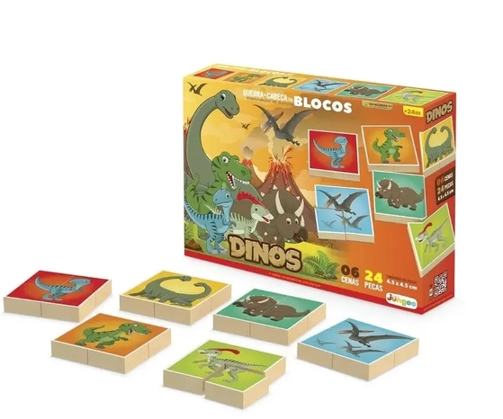 834 QC QUEBRA-CABECA EM BLOCOS DINOS