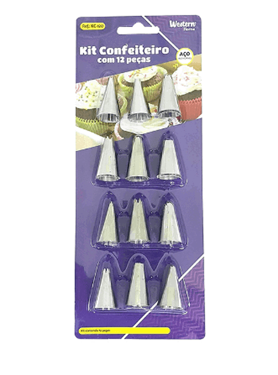 KC-122 BICO CONFEITEIRO INOX C/3PCS