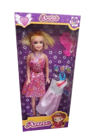 TOYS-190030_QO BONECA EM PLASTICO C/ACESSORIOS