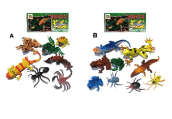 TK-1950 BRINQUEDO ANIMAL DE PLASTICO C/ 7 PCS
