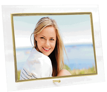 11991 PORTA RETRATO DE VIDRO RETO HG