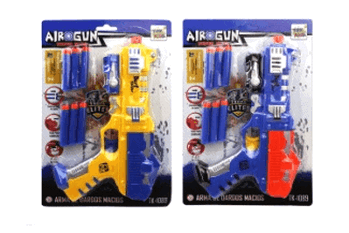 TK-1089 BRINQUEDO PISTOLA LANCA PROJETEIS DE PLASTICO