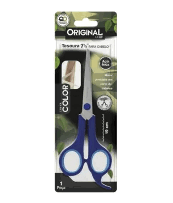 SL0091 TESOURA 7 1/2 COLOR P/CABELO