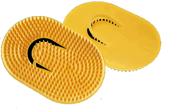 0113 ESCOVA OVAL PEQ C/2 MASSAGEM