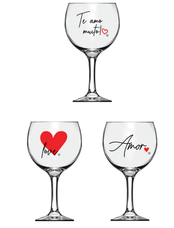 8090250 TACA ROYAL GRAN VINHO 615 ML DECORADA AMOR - SORTIDO