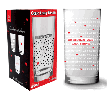 20602015 COPO MANCHESTER LOVE 300 ML - EU ESCOLHO VOCE LUVA