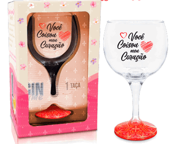 8792 TACA GIN VOCE COISOU MEU CORACAO 600ML C/CAIXA