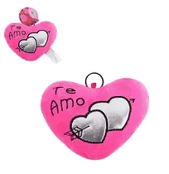 WB5855 CHAVEIRO CORACAO TE AMO 16CM