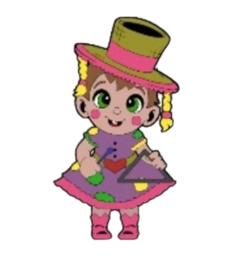 MAT2 CRIANCA CAIPIRA C/TRIANGULO 50X27CM