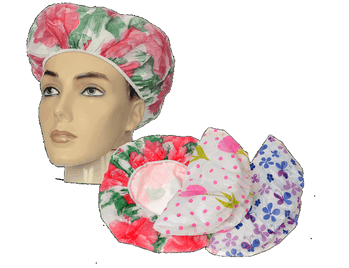 0718 TOUCA BANHO DECORADA FORRADA