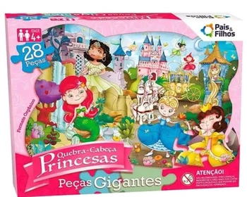 0991 QC QUEBRA-CABECA GIGANTE 28PCS PRINCESAS PREMIUM